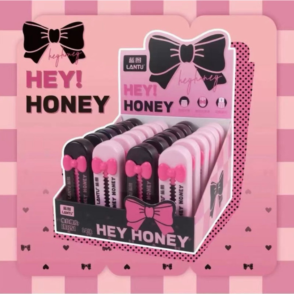 

penghapus pensil dorong mekanik model cutter ada pita cantik