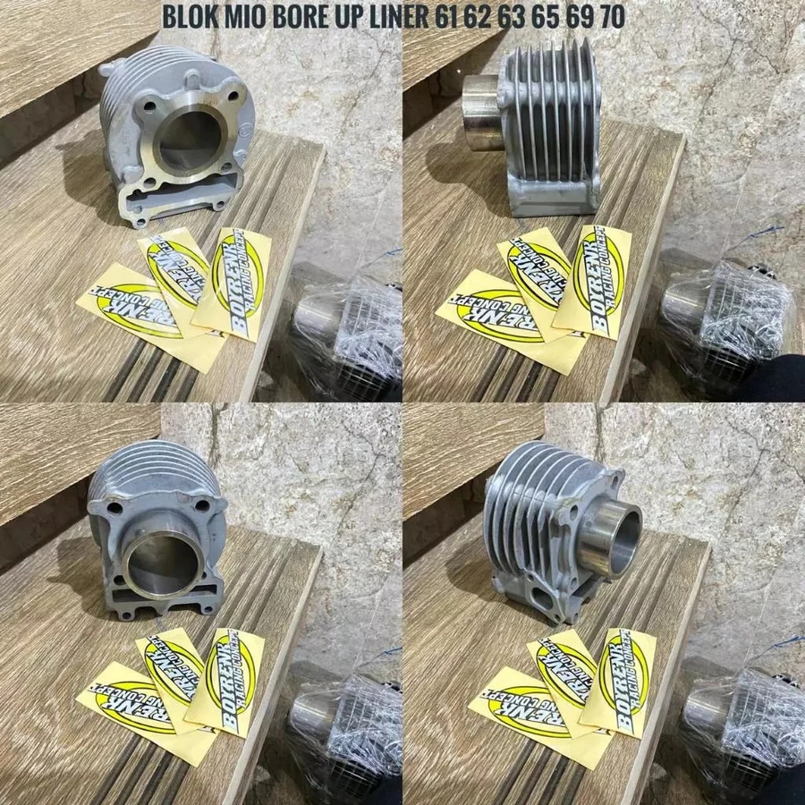 CYLINDER BLOK|BLOK SEHER MIO SPORTY MIO NOUVO| LINER LUAR 61-72- BOYRENK RACING CONCEPT