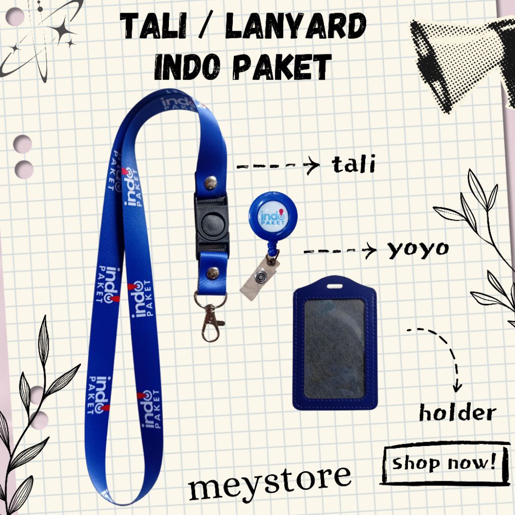 

Tali ID CARD / Lanyard INDO PAKET [STOCK MELIMPAH] Termurahhh!!!