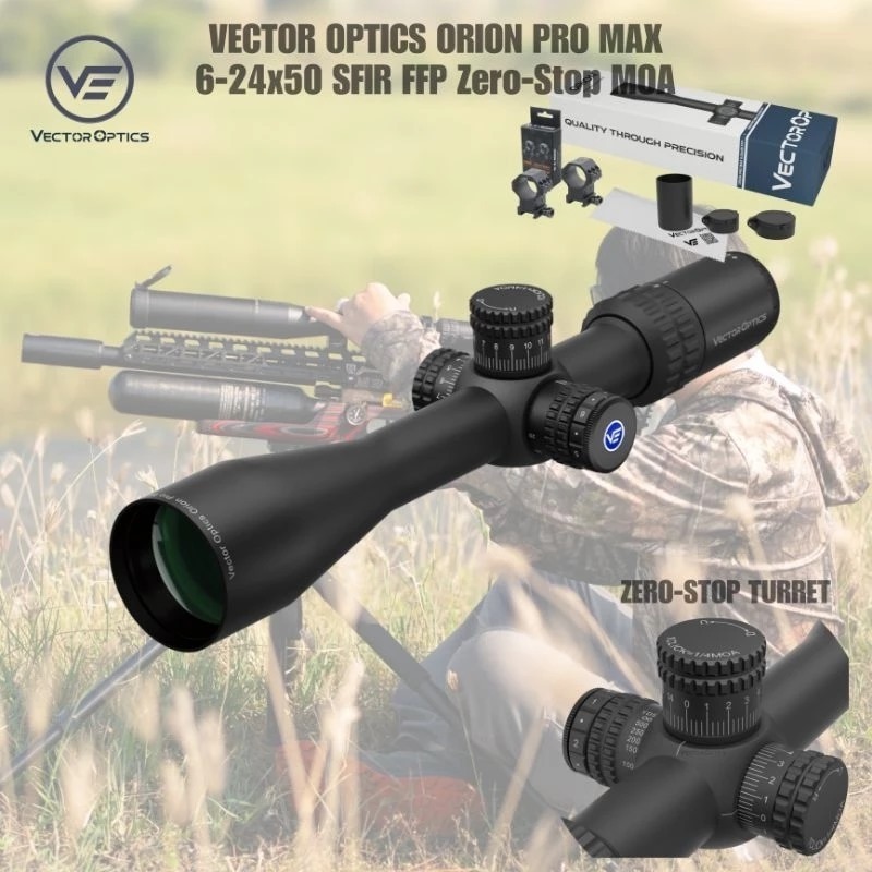Vector ORION PRO - MAX 6-24x50 SFIR FFP HD Zero-Stop