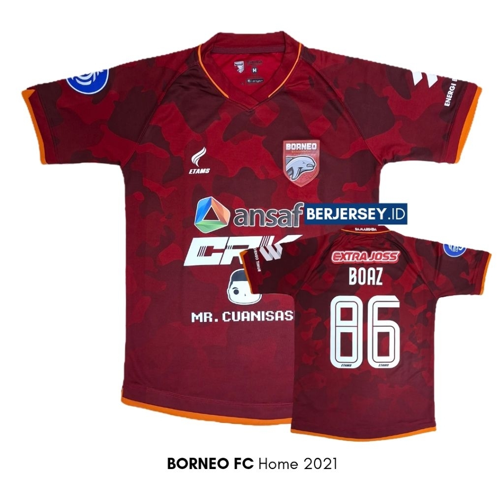 Jersey Borneo FC Home 2021 Boaz Solossa