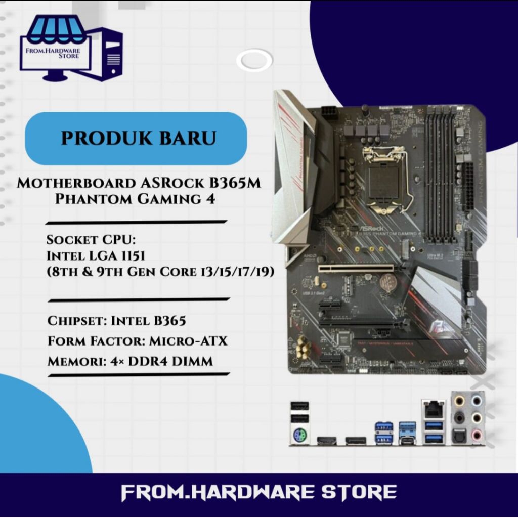 motherboard ASRock B365M Phantom Gaming 4