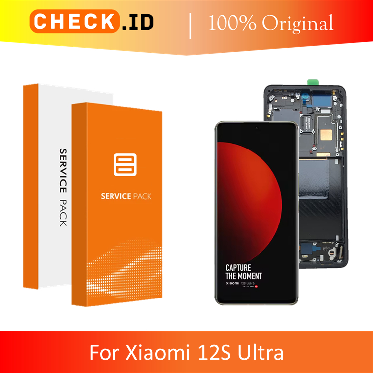 [ CHECK.ID ] AMOLED LCD + FRAME XIAOMI MI12S 12S ULTRA - MI 12S ULTRA ORIGINAL