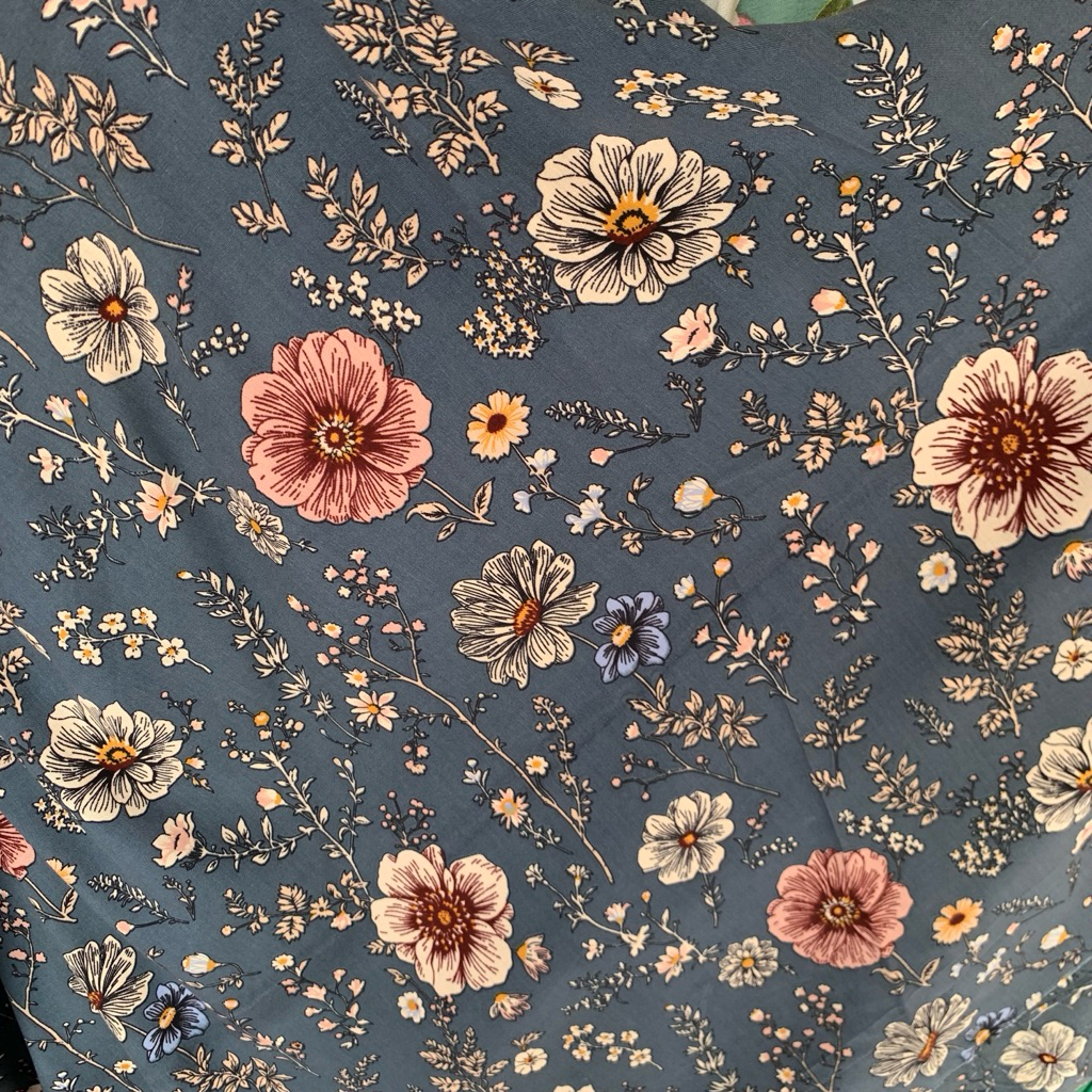 Kain Katun Rayon Viscose Premium | katun rayon | rayon motif | Rayon premium | Daster | Kemeja | Piy