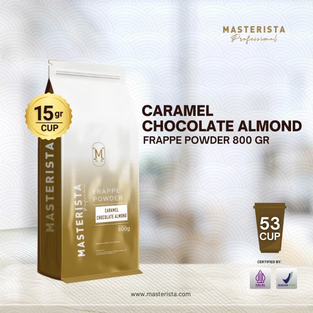 

Bubuk Minuman Masterista Caramel Chocolate Almond 800gr / Bubuk Minuman Rasa Karamel Coklat Almond