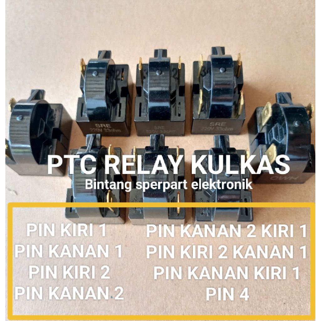 RELAY PTC KULKAS RELAY KULKAS RELAY KOMPRESOR KULKAS RELAY COMPRESSOR KULKAS PTC RELAY KULKAS
