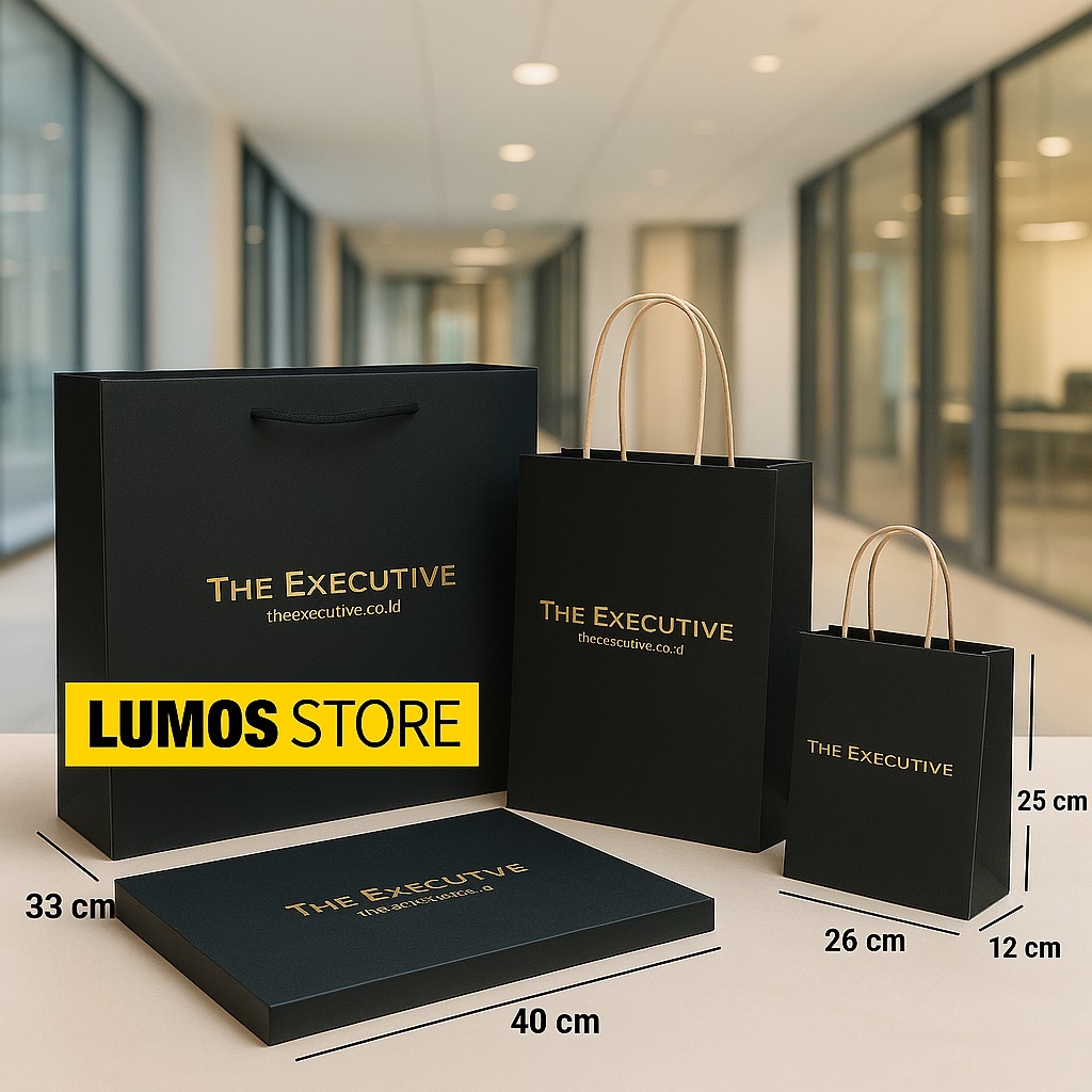 Paper bag kado The executive tas kado 2 sisi