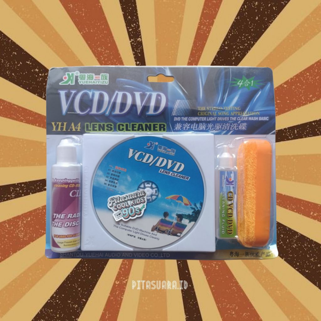 Lens cleaner CD/VCD/DVD Pembersih optik / lensa Discman CD player portable