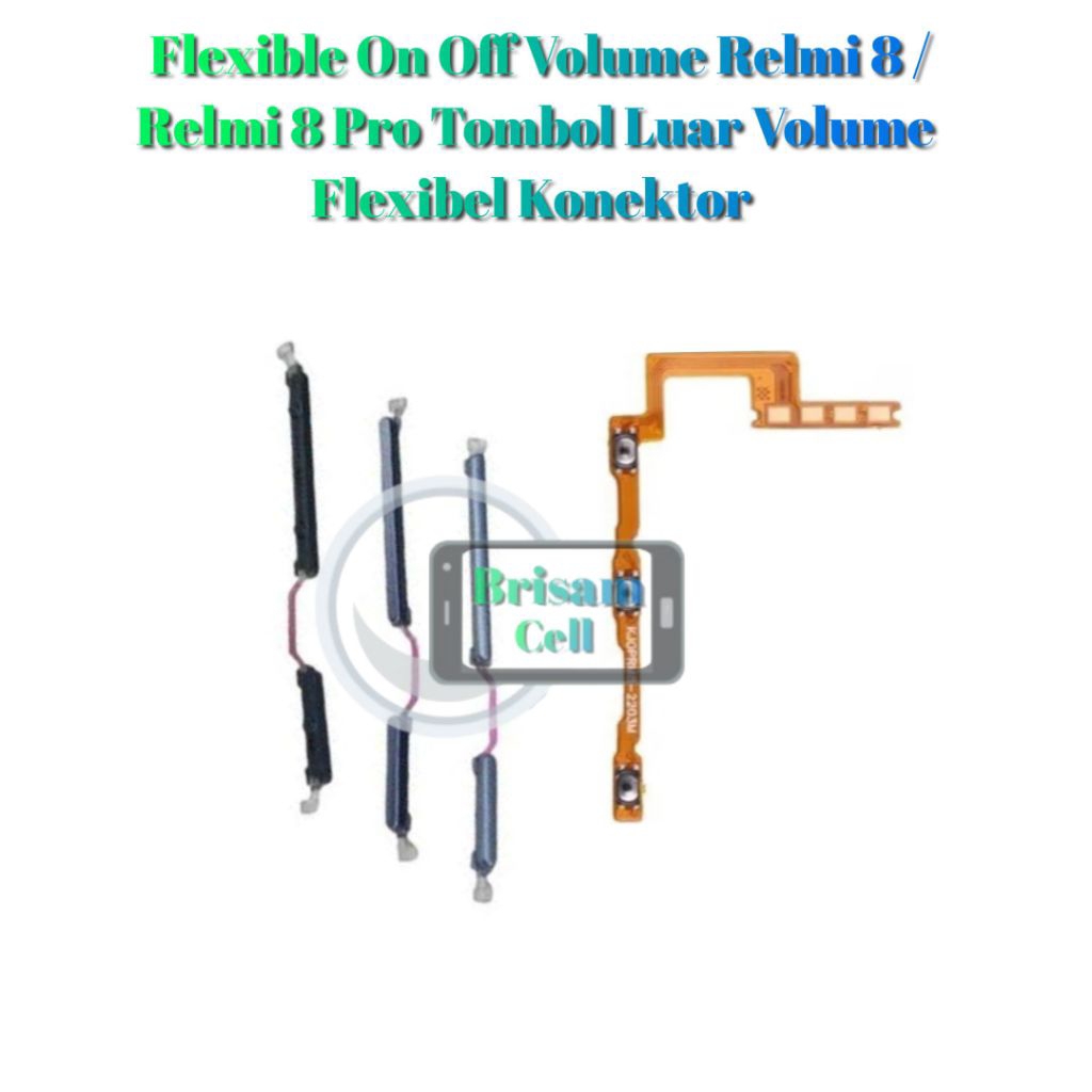 Flexible On Off Volume Relmi 8 / Relmi 8 Pro Tombol Luar Volume Flexibel
