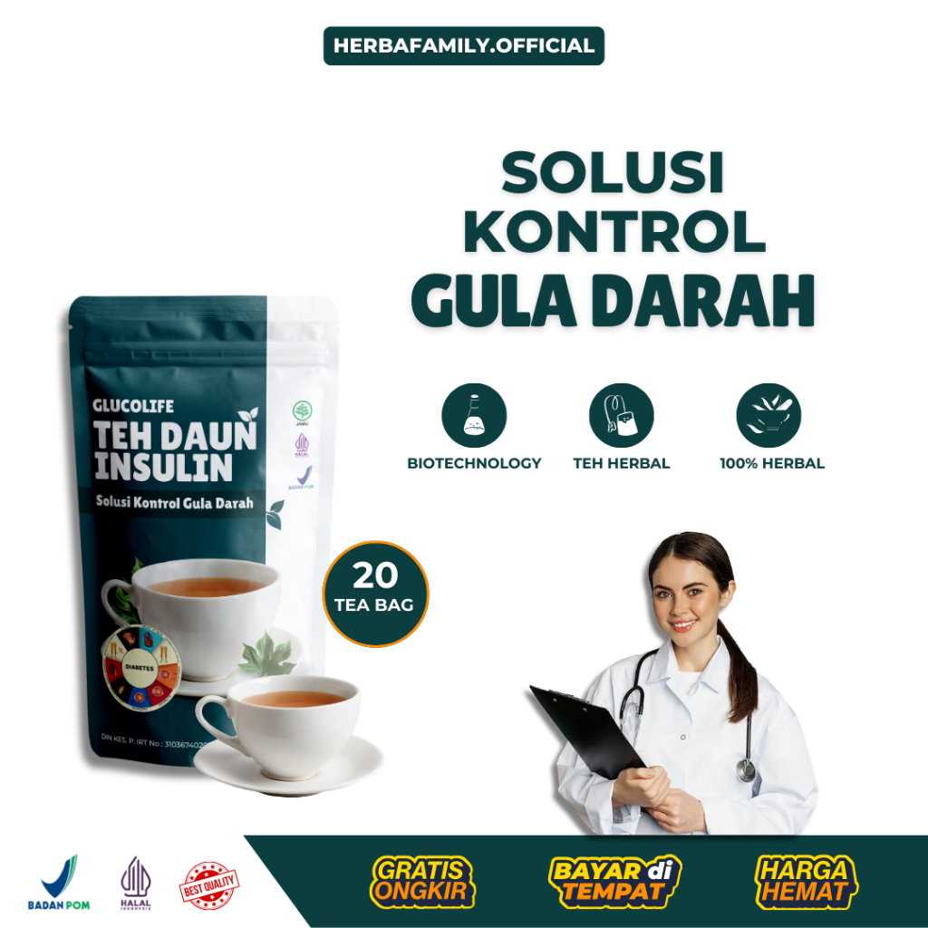 

Teh Daun Insulin Glucolife – Herbal Penurun Gula Darah | 100% Alami & Aman | Diabetes & Pradiabetes