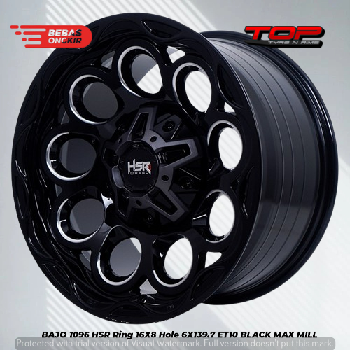 Velg Mobil Offroad Ring 16 Lebar 8 Inch Untuk Strada Hilux Dc Triton R16 HSR BAJO