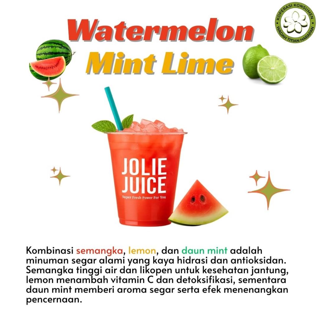 

Jolie Juice Watermelon Mint Lime