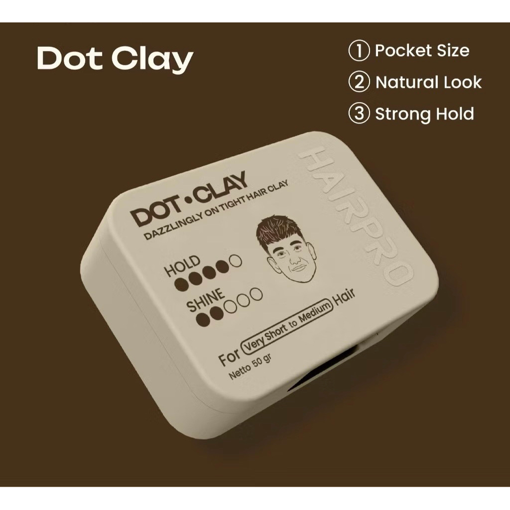 HAIRPRO DOT CLAY / HAIRPRO CLAY DOT / HAIRNERDS CLAY / HAIRNERDS DOT CLAY