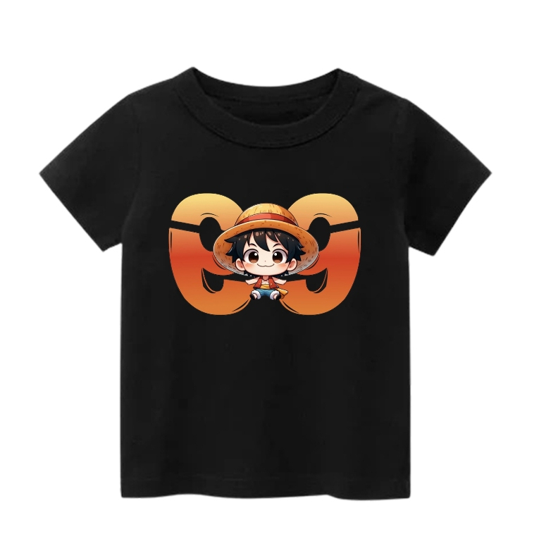 Kaos Onepiece Luffy 99 Anak Laki Laki dan Perempuan - Baju Onepiece - Baju Luffy - Kaos Luffy
