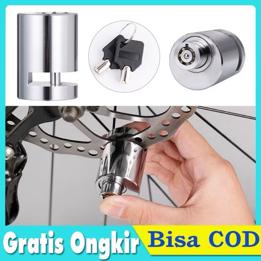 KUNCI GEMBOK CAKRAM BULAT KROME/GEMBOK CAKRAM MOPED DISC SEPEDA MOTOR HONDA SUPRA X ADV PCX YAMAHA N