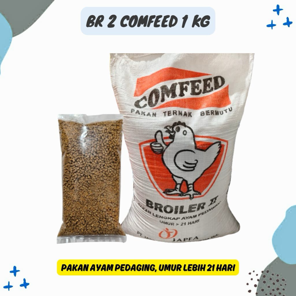 PAKAN AYAM BR 2 COMFEED 1 KG