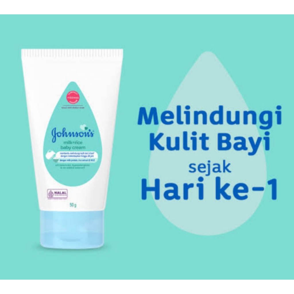 Johnson's milk+Rice baby cream 50g