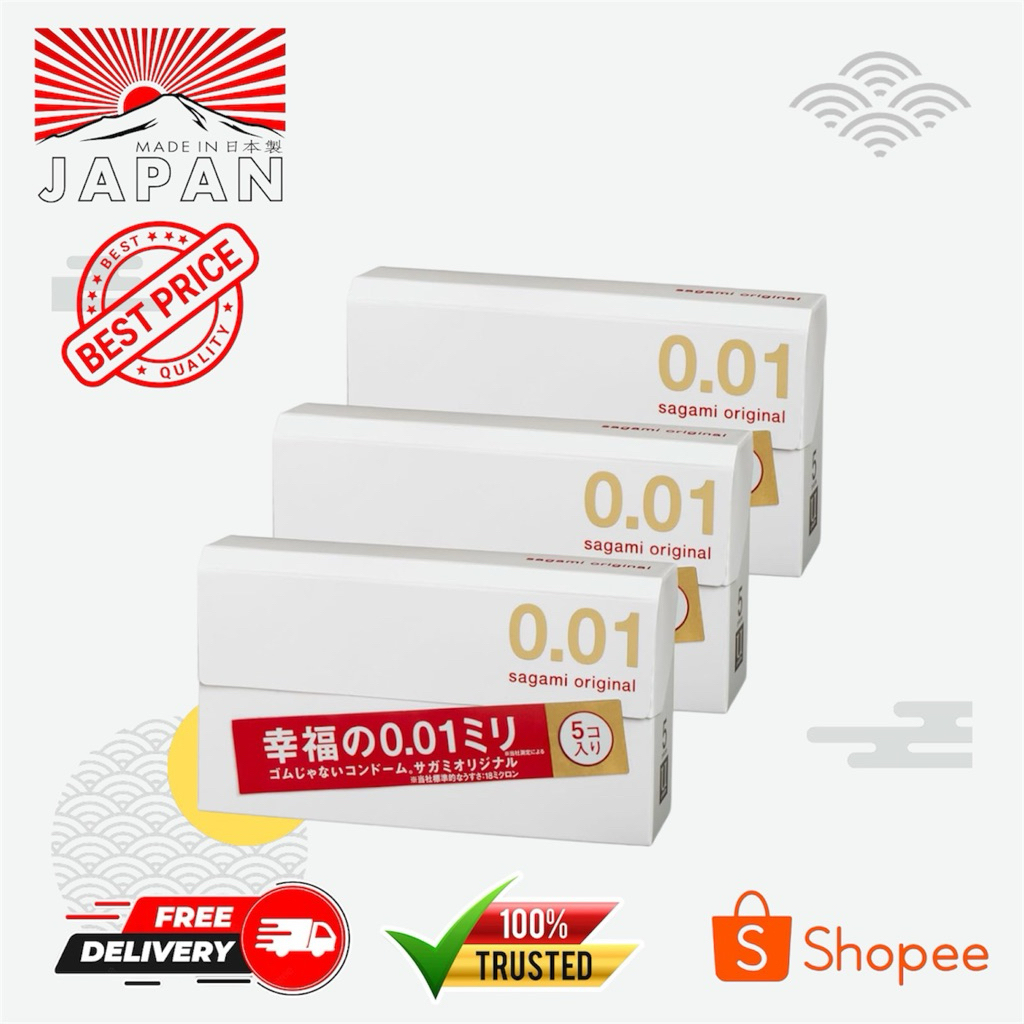 Kondom Sagami 0.01 Original Import Japan (Kondom tertipis)