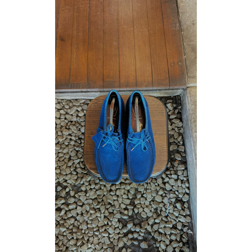 Clarks Wallabee Royal Blue X Stussy