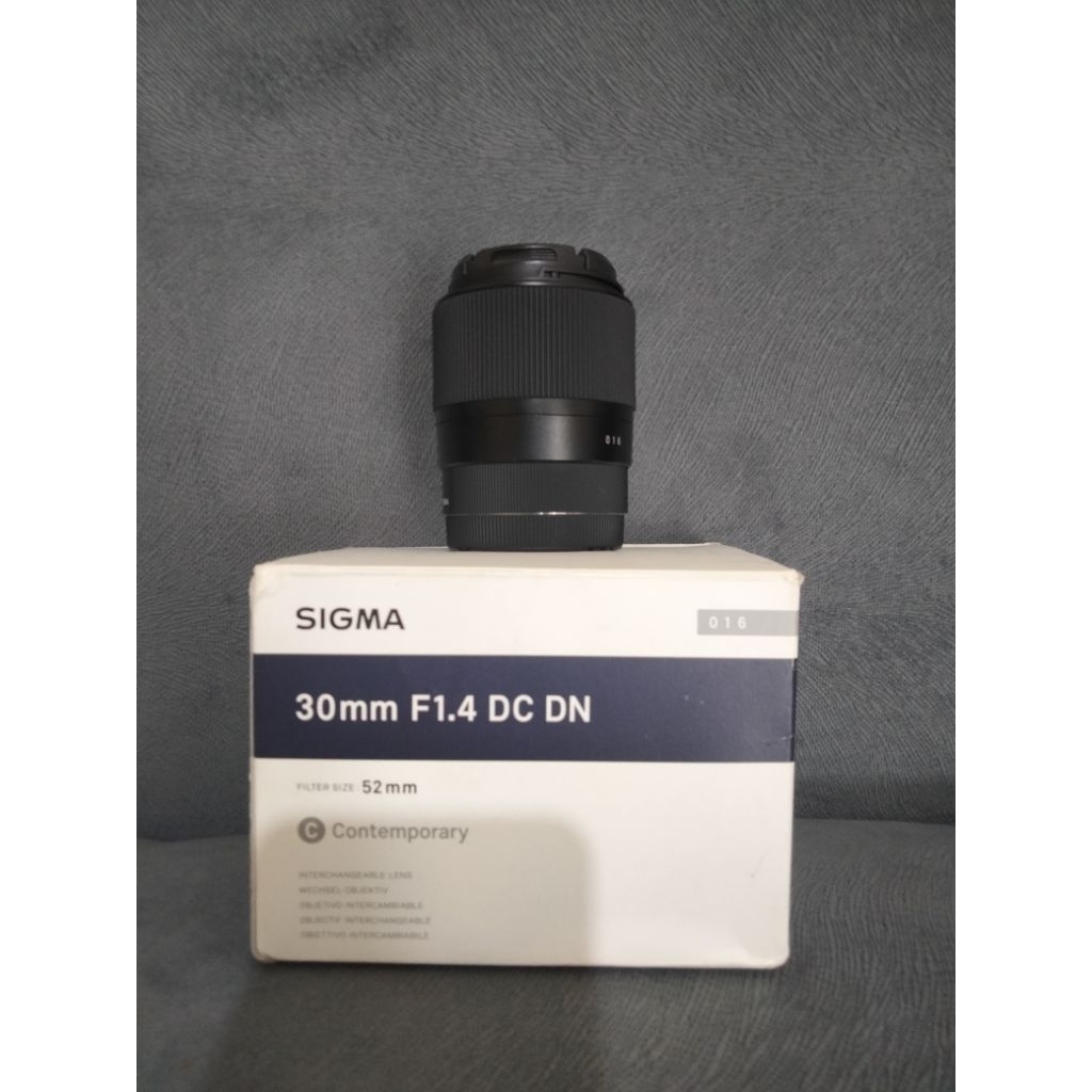 Sigma 30mm f1.4 for Sony second lengkap box