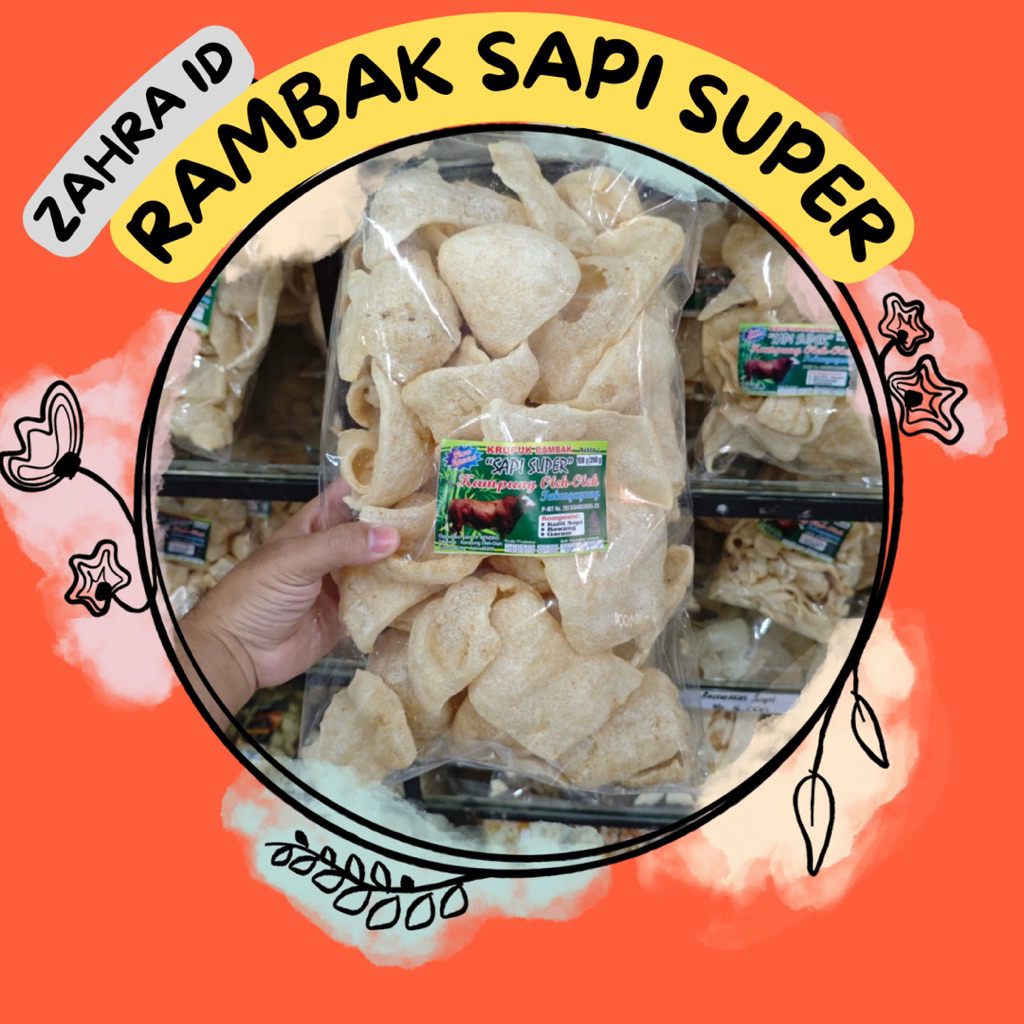 

100gr/250gr Matang/Mentah Kerupuk Rambak Sapi Super Khas Stasiun Tulungagung - Kampung Oleh-oleh