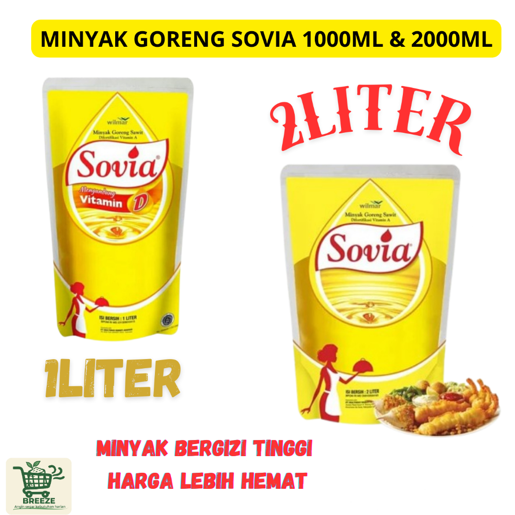 

Minyak SOVIA minyak jernih bening minyak hemat minyak 1000ML 2000ML goreng 1L 2L minyak goreng murah