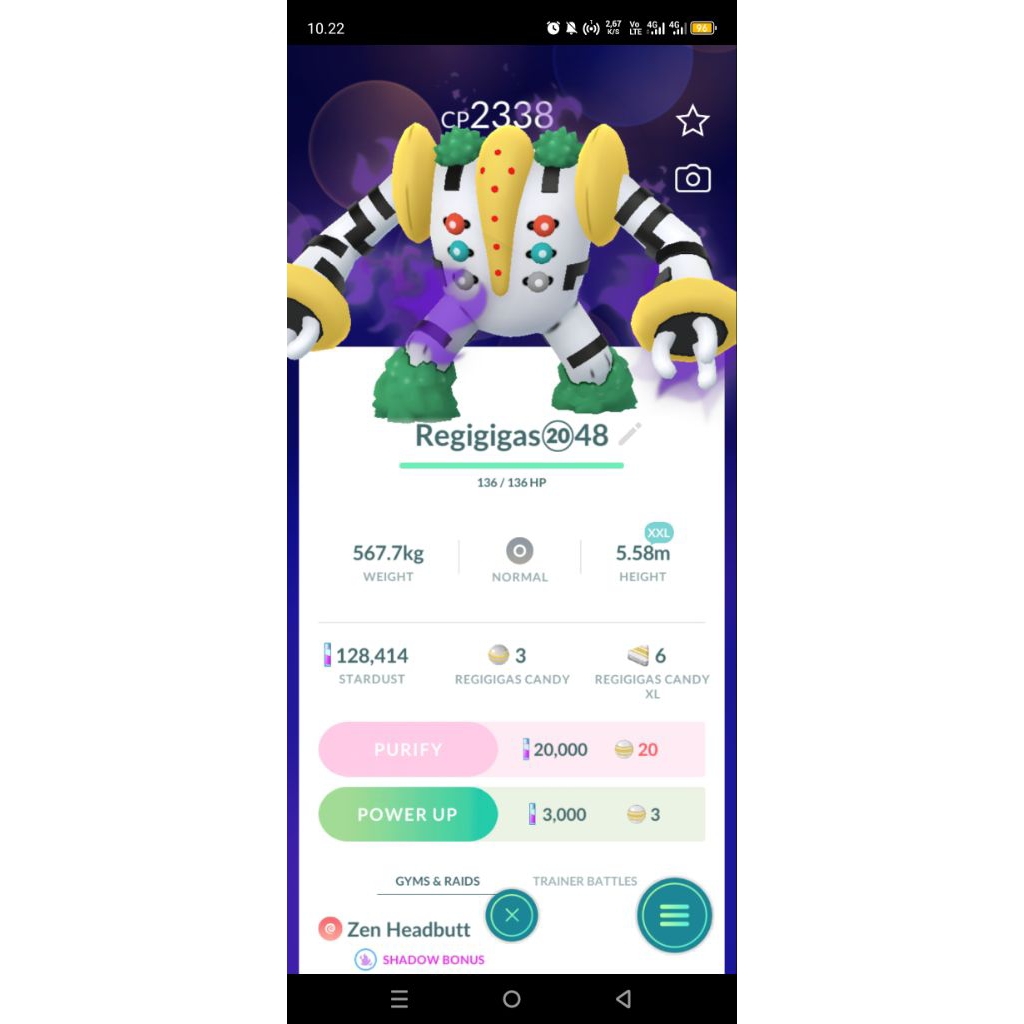 Shadow Regigias - Pokemon Go Trade