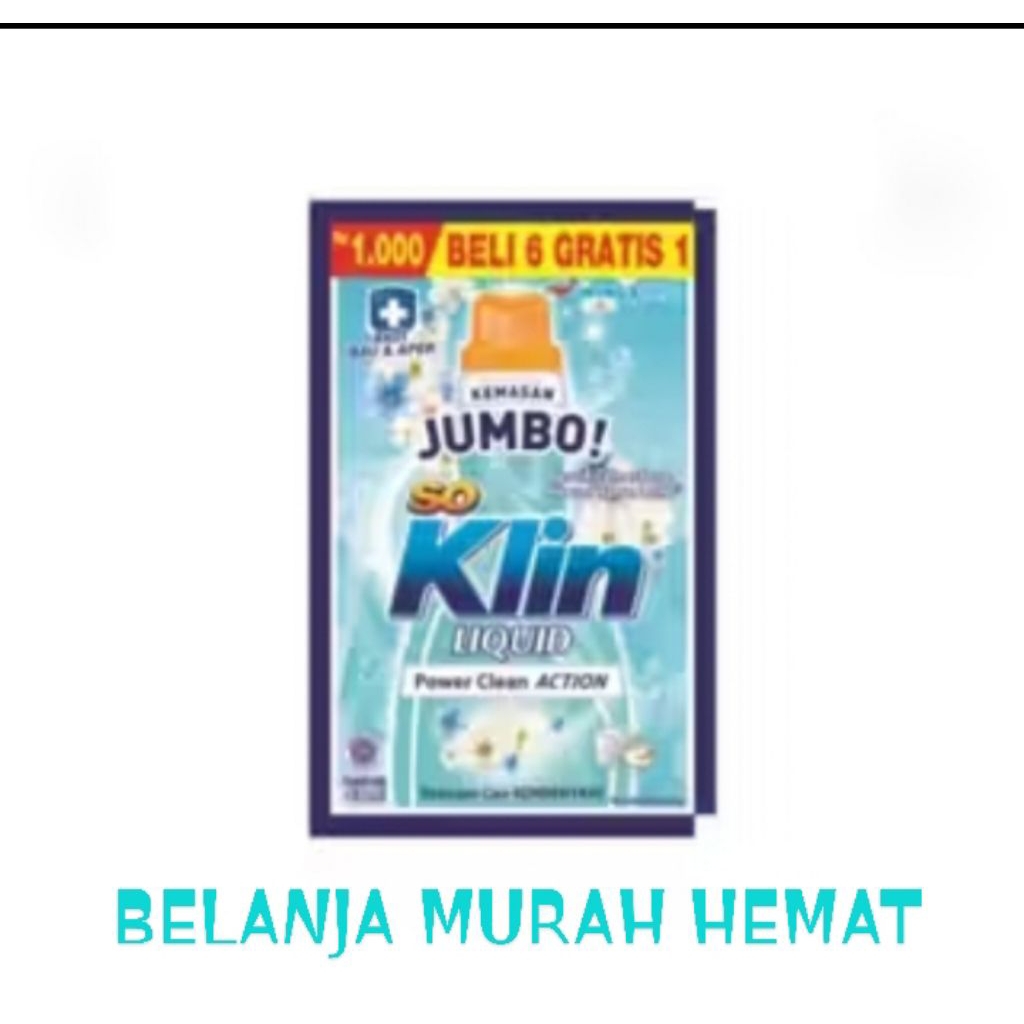 SOKLIN CAIR RENCENG JUMBO 40 ML 1RENCENG 12 SACHET+2 sachet