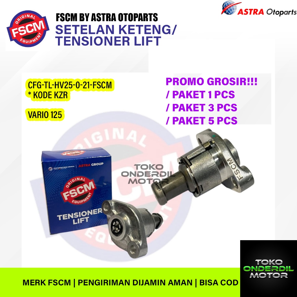 FSCM SETELAN KETENG TENSIONER LIFT VARIO 125 KZR ORIGINAL QUALITY FSCM BY ASTRA OTOPARTS CFG-TL-HV25