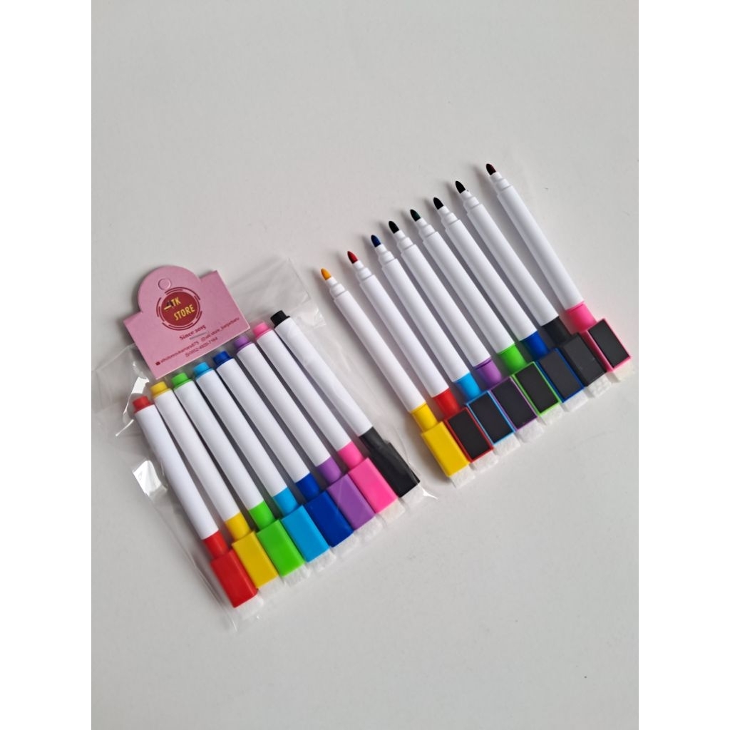 

Spidol warna mini swipe and clear / spidol whiteboard 8 warna
