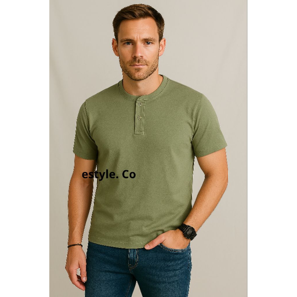 KAOS POLOS KANCING/KAOS KANCING PRIA