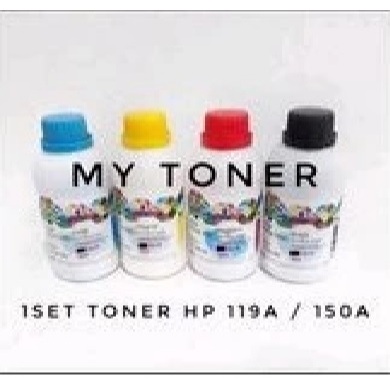1 Set Serbuk Toner Compatible Printer 119a 150a 150nw MFP 178nw 279fnw w2090a 45gram CMYK