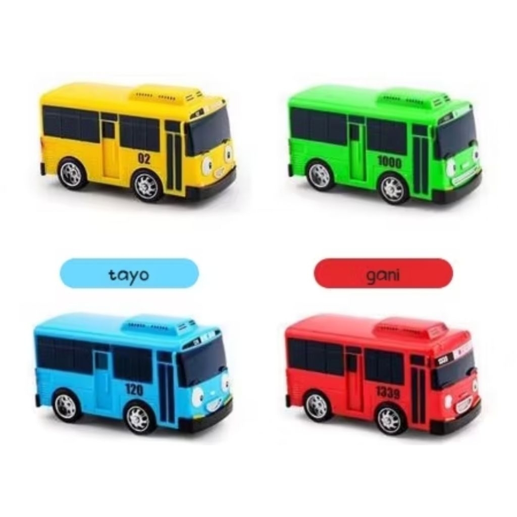 Mainan mobil TAYO SLIDING DOOR the little bus / mobil tayo / bis tayo pull back mainan mobil tayo