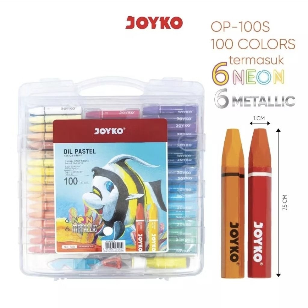 

Joyko Crayon Oil Pastel 100 warna