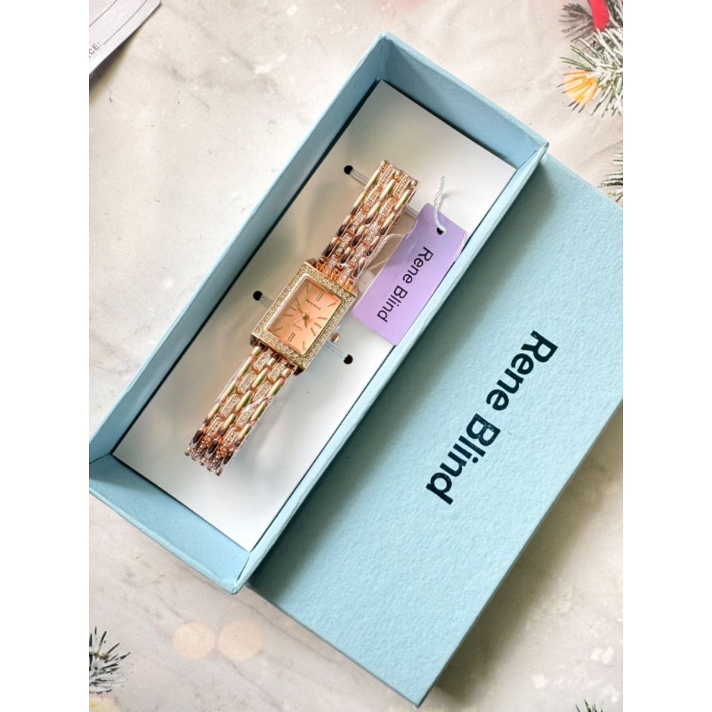 Jam Tangan Wanita Gelang Rantai Freebox Kekinian Terbaru