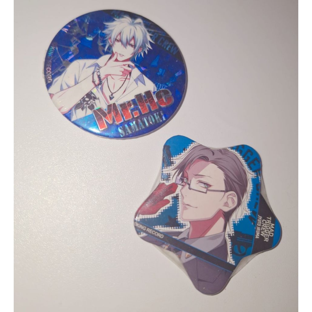[set] offical badge hypnosis mic jyuto iruma samatoki aohitsugi pin badge japan