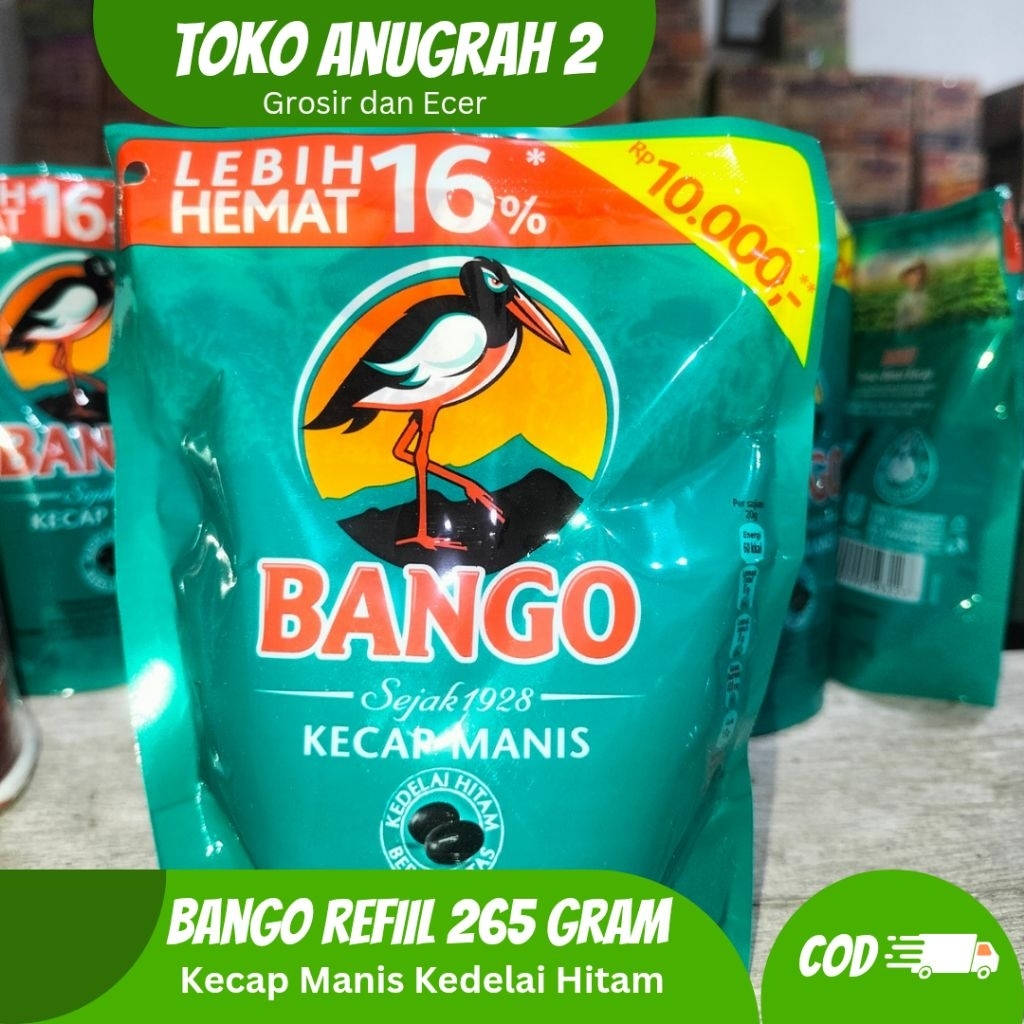 

Kecap Manis Bango Refill 265 Gram