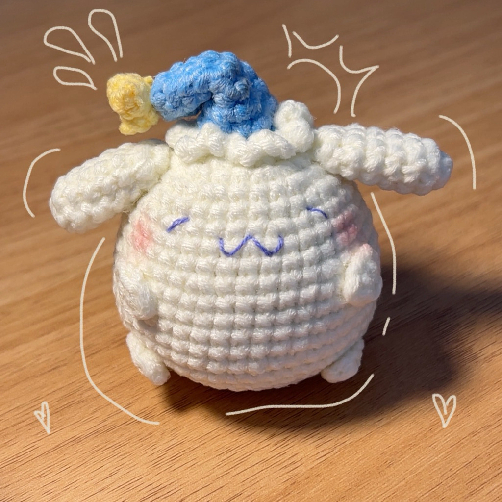 Crochet Product/Produk Rajut Amigurumi Keychain/Bagcharm Fat Cinnamoroll