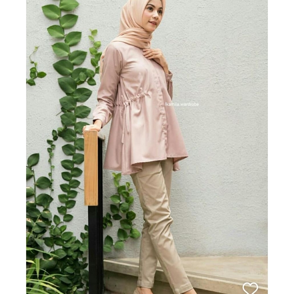 PRELOVED ZEA TOP BY KAMILA WARDROBE SIZE S Dusty Rose