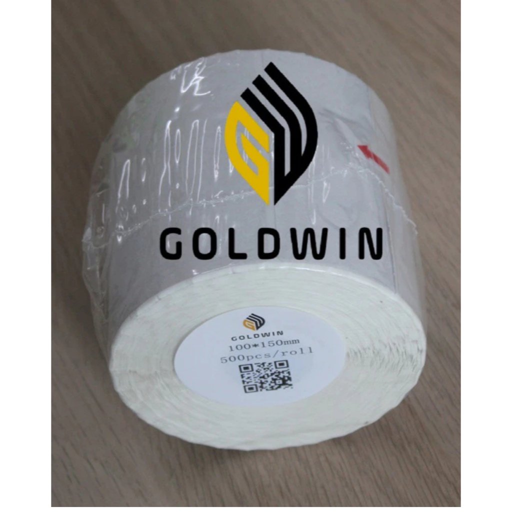 

Label Resi Thermal GOLDWIN 100x150mm Stiker Kertas Murah Barcode Tempel isi 500pcs