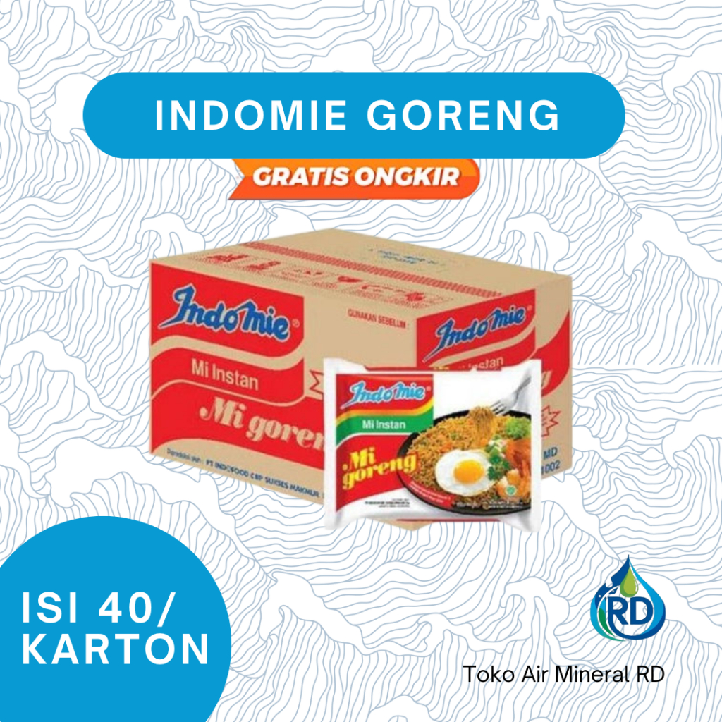 

RD - INDOMIE Goreng - 1 Dus Isi 40 Pcs - Mie Instant Goreng
