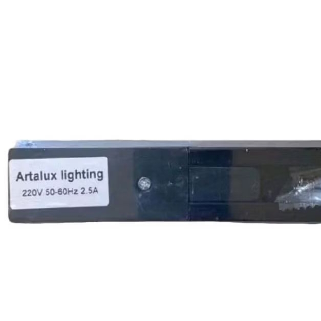 Artalux Rel lampu Track lampu Hitam 1 meter