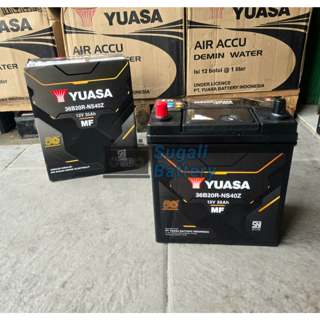 Aki Mobil Avanza Xenia old, Rush, Terios YUASA NS40Z MF Aki Kering 35Ah Original YUASA