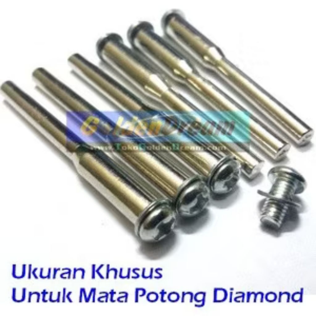Batang As Khusus utk Mata Diamond Gerinda Potong Mini Grinder Tuner