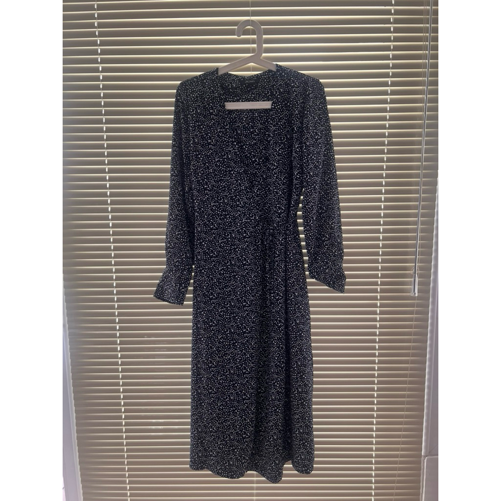 MONKI wrap maxi dress size S