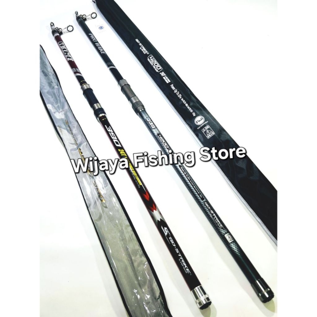 Joran Pancing Antena Go Strike Versus Wake Pro Wake Surf 390 420 450 DRAG POWER 25 KG ++