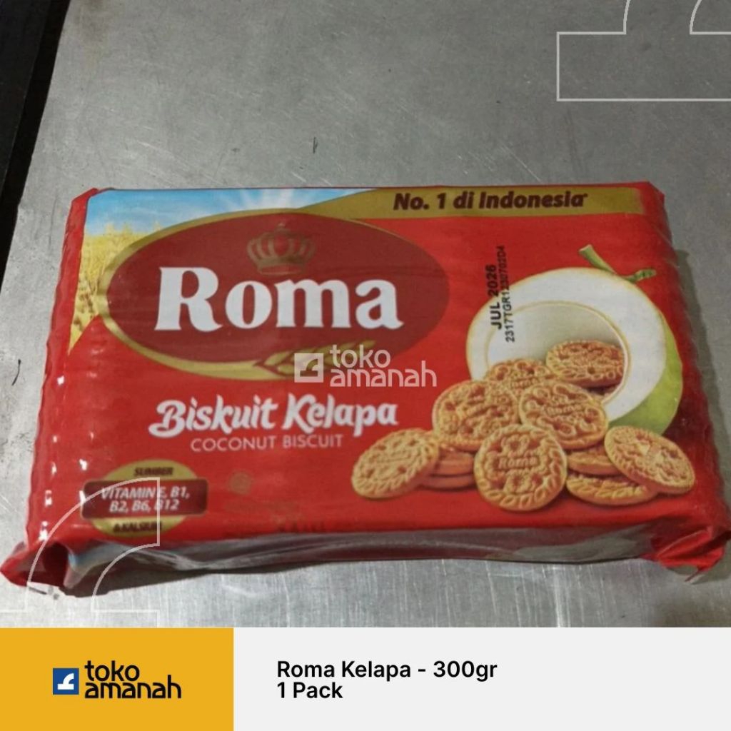 

BISKUIT ROMA KELAPA 300 GRAM
