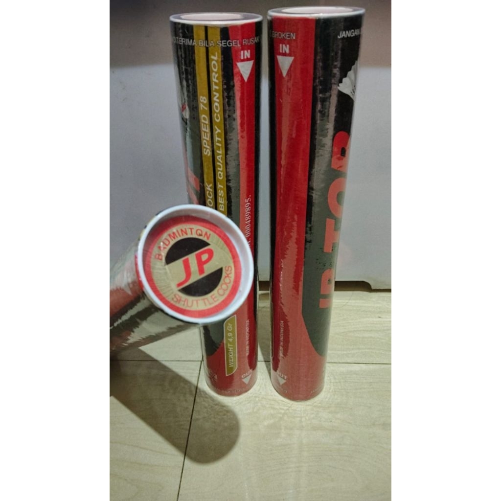 shuttlecock drilling/ shuttlecock bekas/ shuttlecock rekondisi Merk' JP TOP
