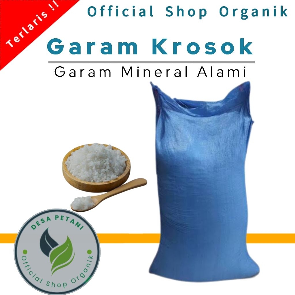 

garam kerosok garam pertanian & perikanan kualitas super kemasan 1.kg...