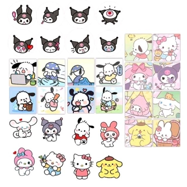 

100 Pcs Stiker Sanrio Lucu